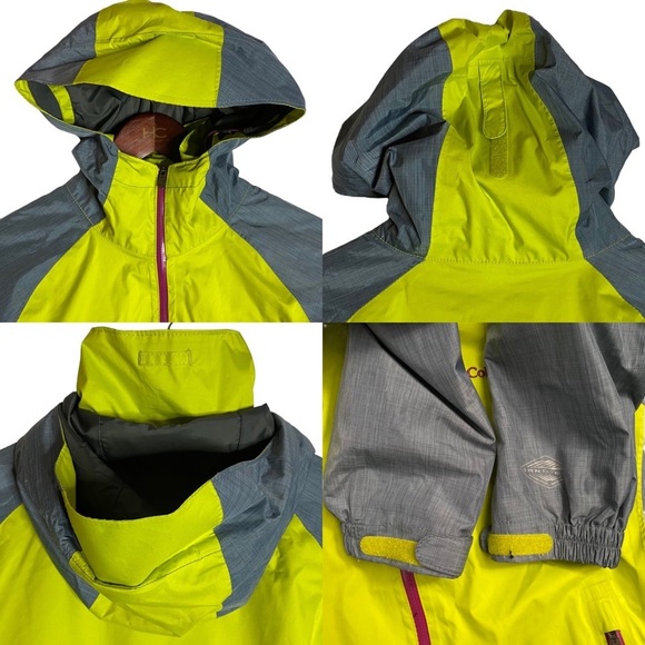 Columbia Hot Thought Jacket Omni-Heat Omni-Tech Yellow Gray Extra Small XS - Picture 14 of 16